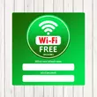 Free Wifi Jelszavas matrica
