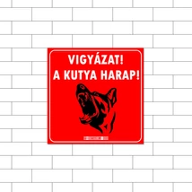 Vigyázz a kutya harap! Piros