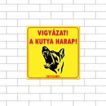 Vigyázz a kutya harap! Sárga