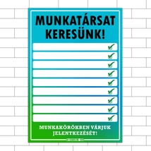 Munkatársat keresünk Matrica 21x30cm