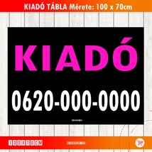 KIADÓ Tábla Magenta szín