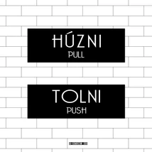 Húzni / Tolni Matrica szett 13x4,5cm/db