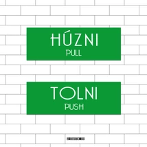 Húzni / Tolni Matrica szett 13x4,5cm/db