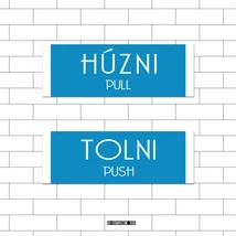 Húzni / Tolni Matrica szett 13x4,5cm/db