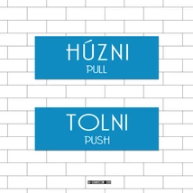 Húzni / Tolni Matrica szett 13x4,5cm/db