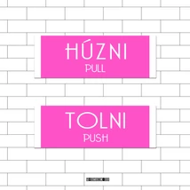 Húzni / Tolni Matrica szett 13x4,5cm/db