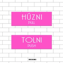 Húzni / Tolni Matrica szett 13x4,5cm/db