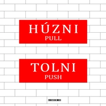 Húzni / Tolni Matrica szett 13x4,5cm/db