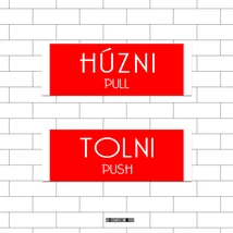 Húzni / Tolni Matrica szett 13x4,5cm/db