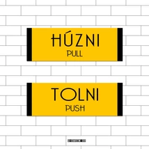 Húzni / Tolni Matrica szett 13x4,5cm/db