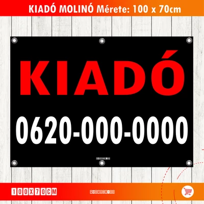 KIADÓ Molinó Piros szín