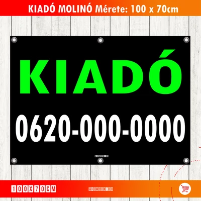 KIADÓ Molinó Zöld szín KIADÓ Molinó Zöld szín