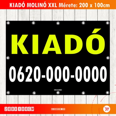 KIADÓ Molinó XXL Sárga szín
